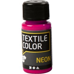 Tekstilmaling, neon pink, 50 ml/ 1 fl.