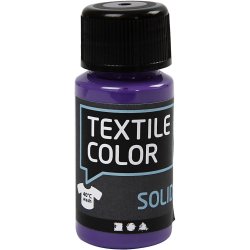 Textile Solid, d&aelig;kkende, lilla, 50 ml/ 1 fl.