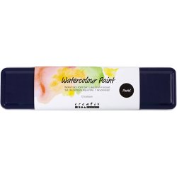 Akvarels&aelig;t, pastelfarver, 12 frv./ 1 pk.