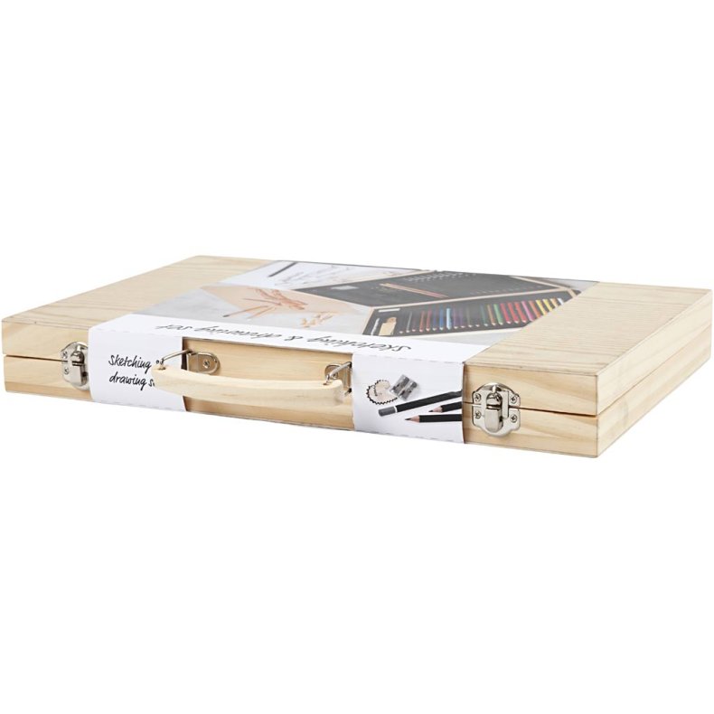 Skitse- og tegnes&aelig;t, ass. farver, 1 stk.