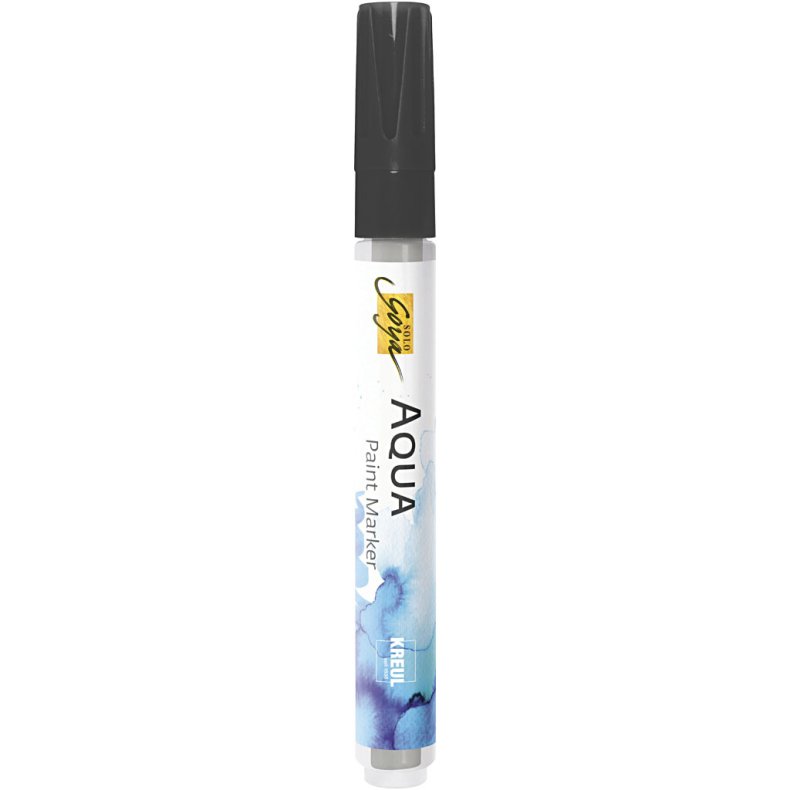 SOLO GOYA Aqua Paint Marker, sort, 1 stk.