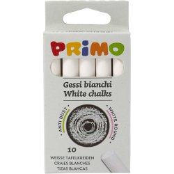 Tavlekridt, L: 8 cm, diam. 10 mm, hvid, 10 stk./ 1 pk.