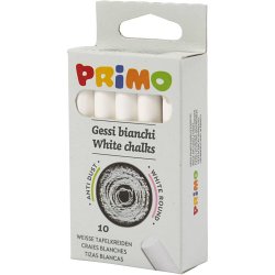 Tavlekridt, L: 8 cm, diam. 10 mm, hvid, 10 stk./ 1 pk.