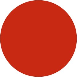 Vandfarve, H: 16 mm, diam. 44 mm, r&oslash;d, 6 stk./ 1 pk.