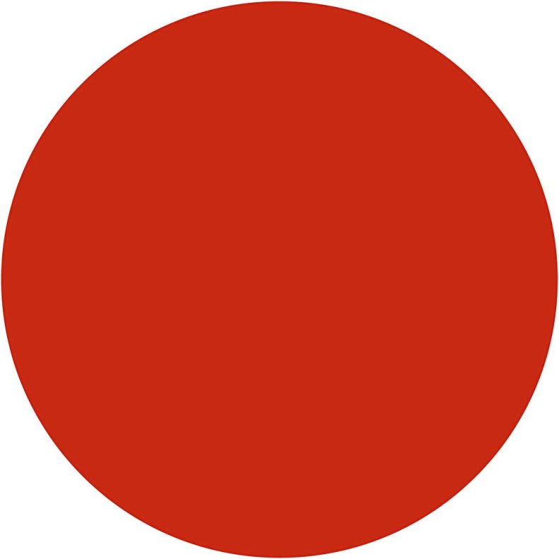 Vandfarve, H: 16 mm, diam. 44 mm, r&oslash;d, 6 stk./ 1 pk.