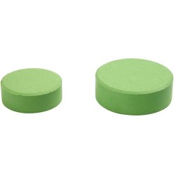 Vandfarve, H: 16 mm, diam. 44 mm, gr&oslash;n, 6 stk./ 1 pk.