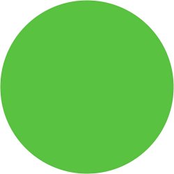 Vandfarve, H: 16 mm, diam. 44 mm, gr&oslash;n, 6 stk./ 1 pk.