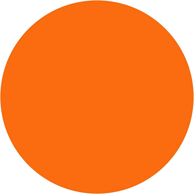 Vandfarve, H: 16 mm, diam. 44 mm, orange, 6 stk./ 1 pk.