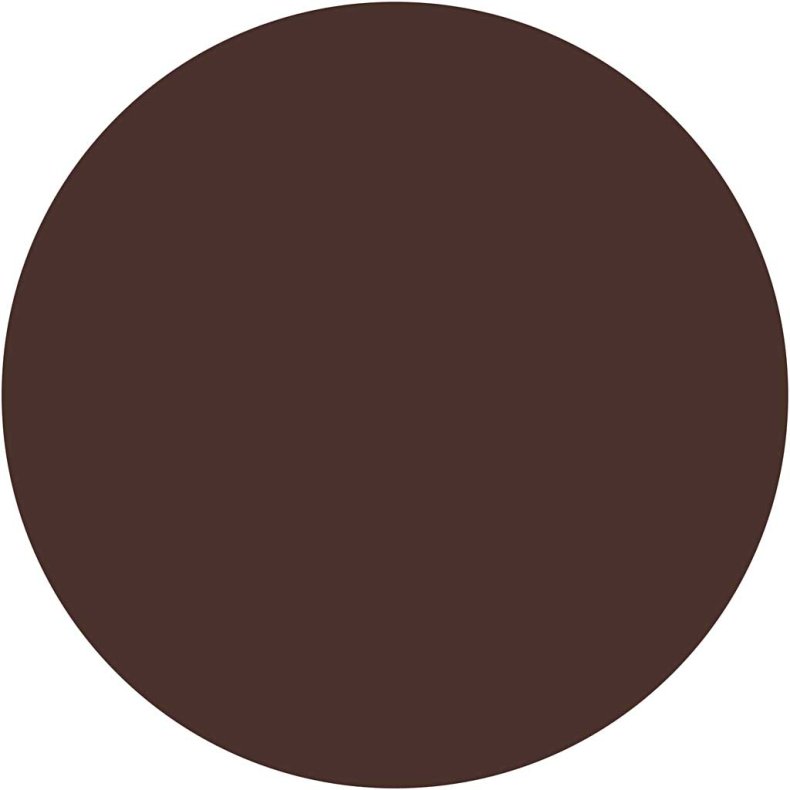 Vandfarve, H: 16 mm, diam. 44 mm, brun, 6 stk./ 1 pk.