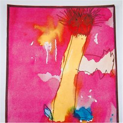 Vandfarve, H: 16 mm, diam. 44 mm, ass. farver, 1 s&aelig;t