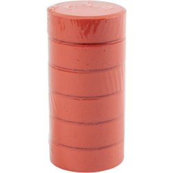 Vandfarve, H: 19 mm, diam. 57 mm, r&oslash;d, 6 stk./ 1 pk.