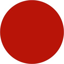 Vandfarve, H: 19 mm, diam. 57 mm, r&oslash;d, 6 stk./ 1 pk.