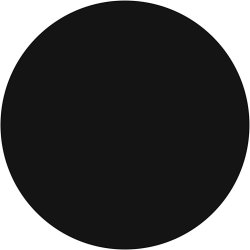 Vandfarve, H: 19 mm, diam. 57 mm, sort, 6 stk./ 1 pk.