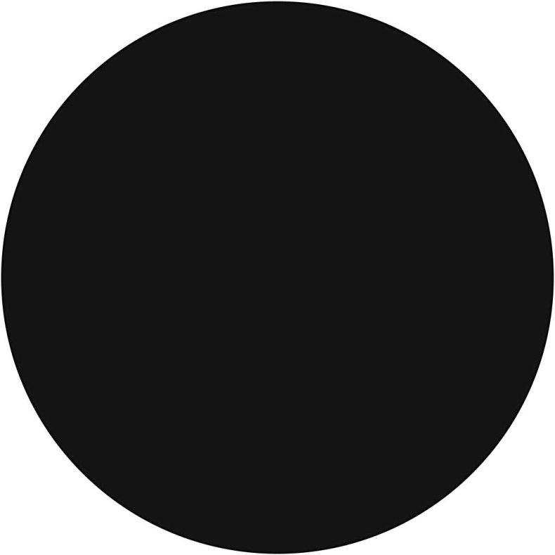 Vandfarve, H: 19 mm, diam. 57 mm, sort, 6 stk./ 1 pk.