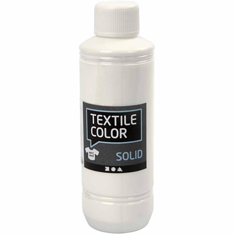 Textile Solid, d&aelig;kkende, hvid, 250ml/ 1 fl.