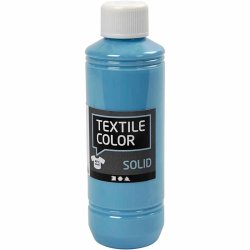 Textile Solid, d&aelig;kkende, turkisbl&aring;, 250 ml/ 1 fl.