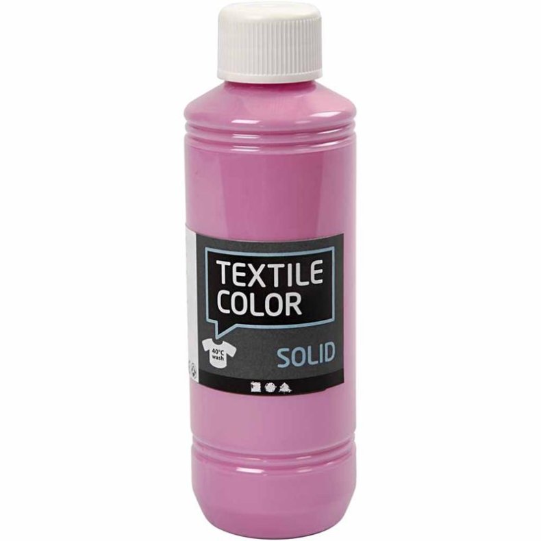 Textile Solid, d&aelig;kkende, pink, 250ml/ 1 fl.