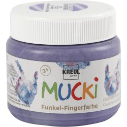 Mucki Fingermaling, metallic lilla, 150 ml/ 1 ds.