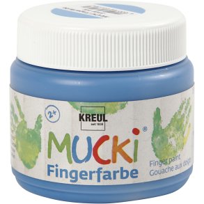 Mucki Fingermaling, blå, 150 ml/ 1 ds.