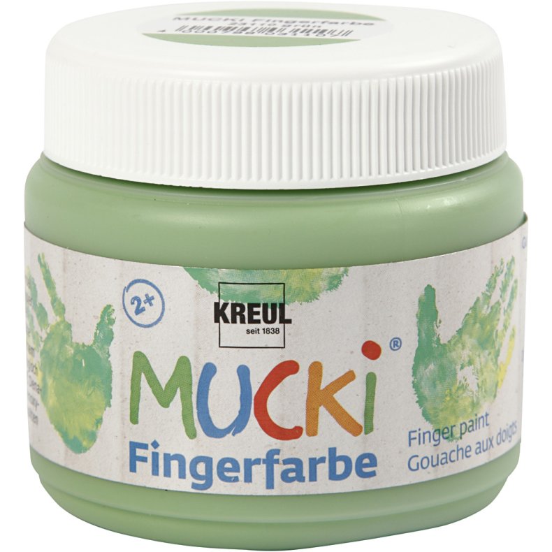 Mucki Fingermaling, gr&oslash;n, 150ml/ 1 ds.