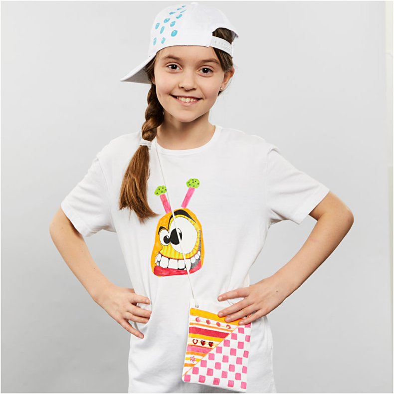 Tekstiltusch, streg 2-4 mm, ass. farver, 18 stk./ 1 pk.