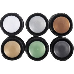 Glas- og Porcel&aelig;nstusch, metallic, streg 1-4 mm, d&aelig;kkende, metallicfarver, 6 stk./ 1 pk.