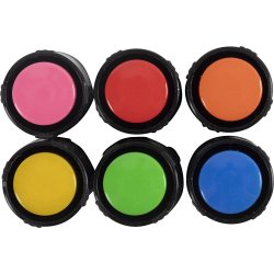 Glas- og Porcel&aelig;nstusch, streg 1-4 mm, halvd&aelig;kkende, colorful, 6 stk./ 1 pk.
