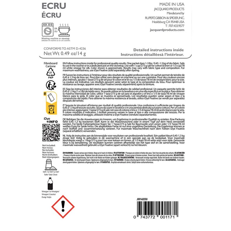 iDye Naturtekstiler, pudder, 14 g/ 1 pk.