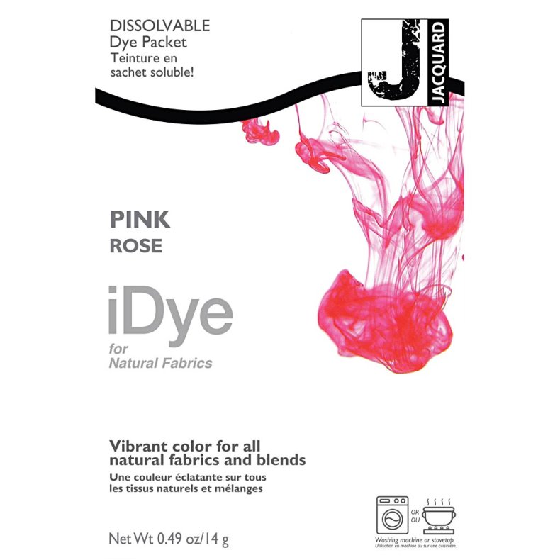 iDye Naturtekstiler, pink, 14 g/ 1 pk.