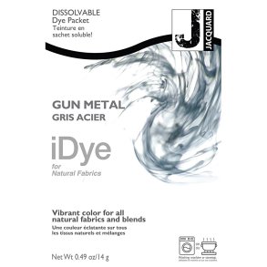 iDye Naturtekstiler, gr&aring; metal, 14 g/ 1 pk.