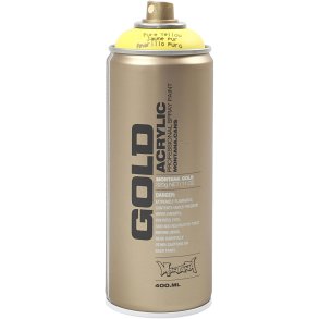 Spraymaling, gul, 400 ml/ 1 ds.