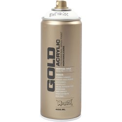 Spraymaling, hvid, 400 ml/ 1 ds.