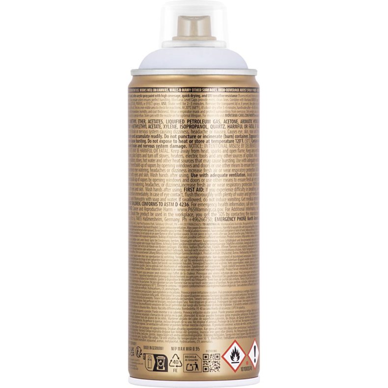 Spraymaling, hvid, 400 ml/ 1 ds.