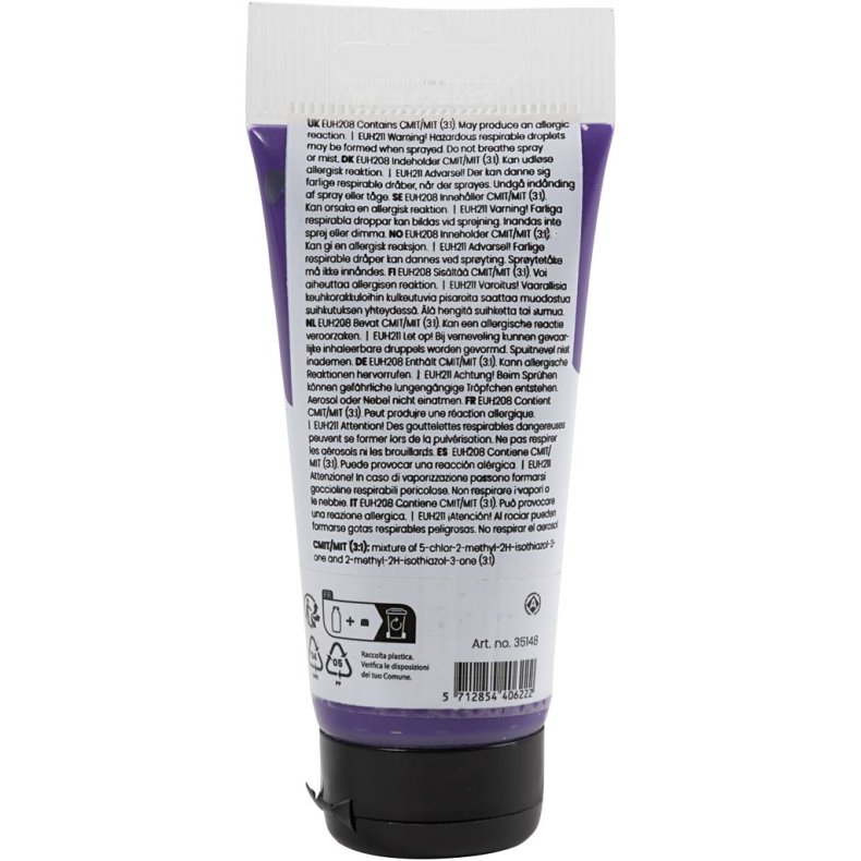 Art Akrylmaling, halvblank, d&aelig;kkende, violet blue, 75 ml/ 1 fl.