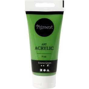 Art Akrylmaling, halvblank, halvdækkende, crome green, 75 ml/ 1 fl.