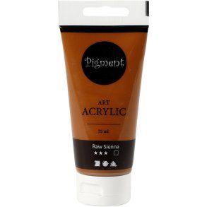 Art Akrylmaling, halvblank, dækkende, raw sienna, 75 ml/ 1 fl.