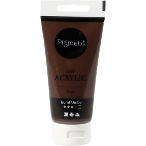 Art Akrylmaling, halvblank, dækkende, burnt umber, 75 ml/ 1 fl.