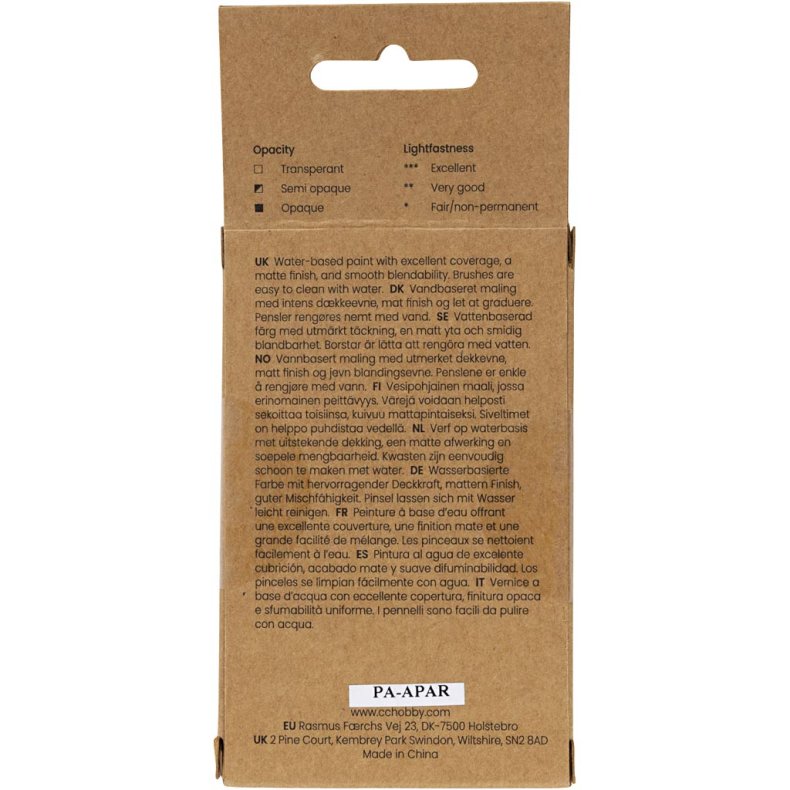 Gouachemaling, hvid, 3x20 ml/ 1 pk.