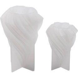 Silikoneform, Juletr&aelig;er, H: 8+11 cm, diam. 5+7 cm, 2 stk./ 1 pk.