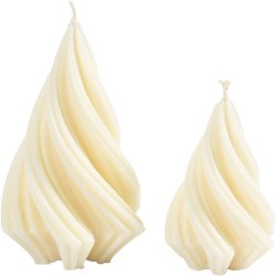 Silikoneform, Juletr&aelig;er, H: 8+11 cm, diam. 5+7 cm, 2 stk./ 1 pk.