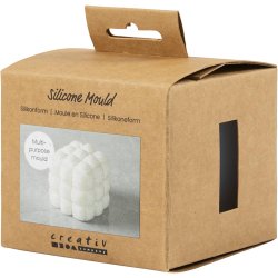 Silikoneform, Firkant med bobler, H: 5 cm, B: 6 cm, diam. 6 cm, 1 stk./ 1 pk.