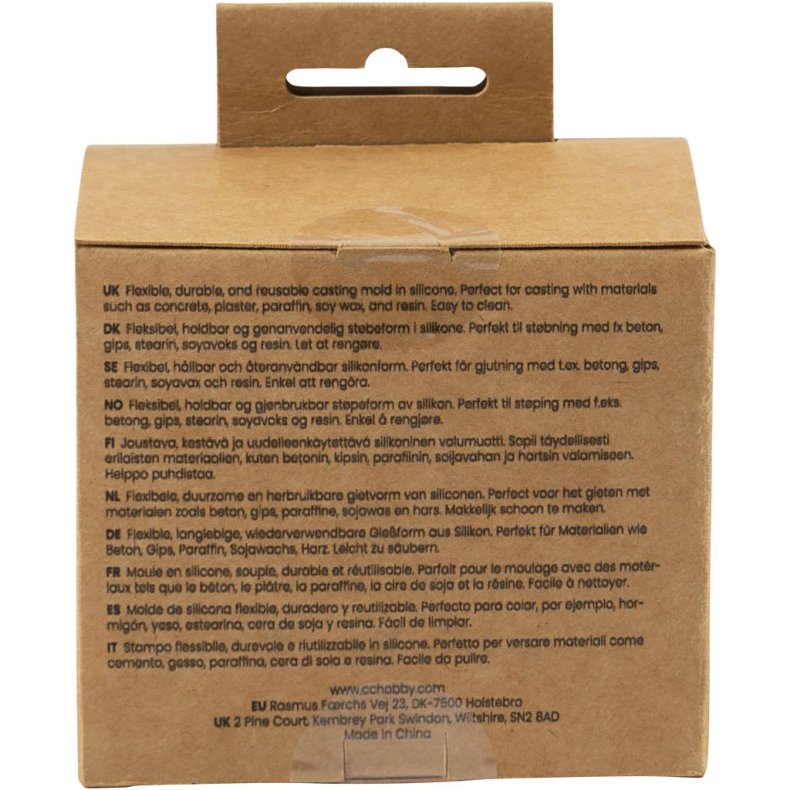 Silikoneform, Buer, H: 5 cm, diam. 4,5 cm, B: 4 cm, 1 stk./ 1 pk.