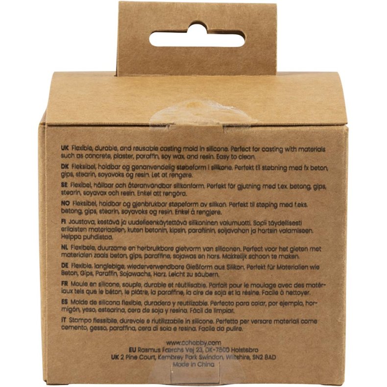 Silikoneform, Bue, H: 8 cm, diam. 4 cm, B: 5,5 cm, 1 stk./ 1 pk.