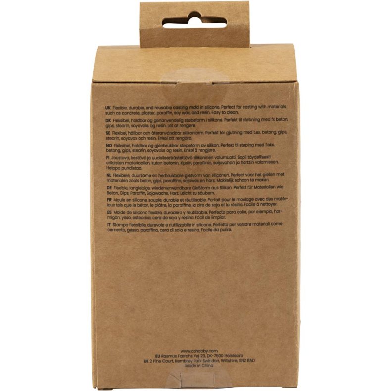 Silikoneform, Rillet cylinder med buer, H: 12,5 cm, diam. 6 cm, 1 stk./ 1 pk.