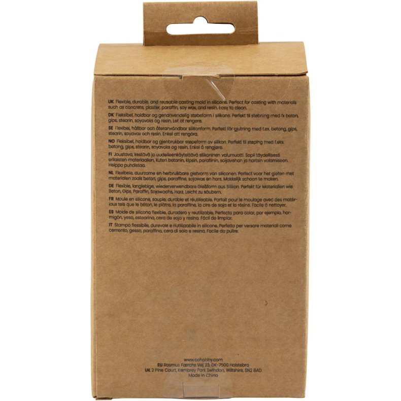 Silikoneform, Lysestage, H: 6,5+7,5 cm, diam. 7,3 cm, 2 stk./ 1 pk.