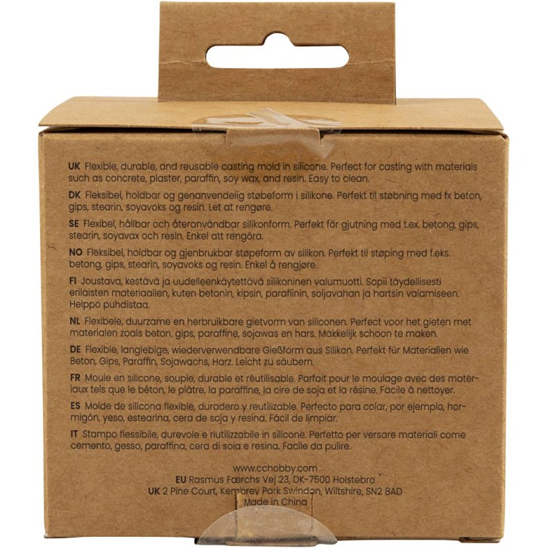 Silikoneform, Krukke med l&aring;g, H: 4,5 cm, diam. 7,5 cm, 1 stk./ 1 pk.