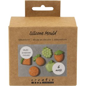 Støbeform, Frugt, H: 1,8 cm, L: 4,5-6 cm, 6 stk./ 1 pk.