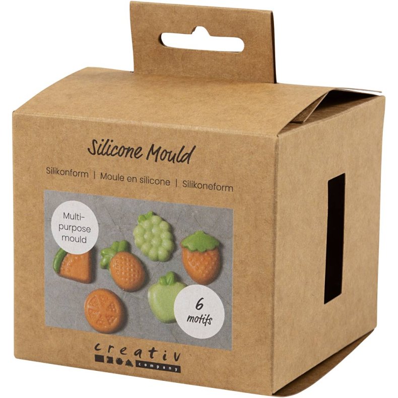 St&oslash;beform, Frugt, H: 1,8 cm, L: 4,5-6 cm, 6 stk./ 1 pk.