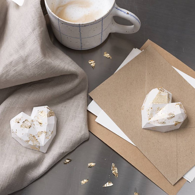 Silikoneform, Facethjerte, H: 2 cm, L: 6 cm, B: 5,8 cm, 2 stk./ 1 pk.