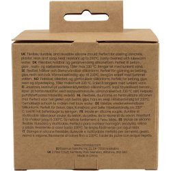 Silikoneform, Facethjerte, H: 2 cm, L: 6 cm, B: 5,8 cm, 2 stk./ 1 pk.